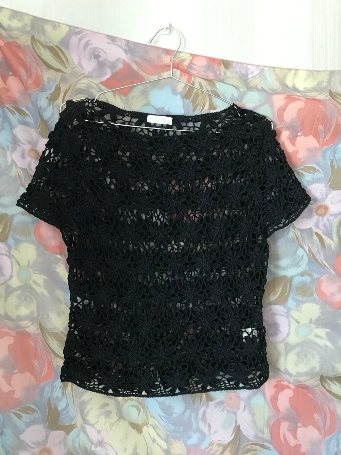 Black lace top 상품이미지1