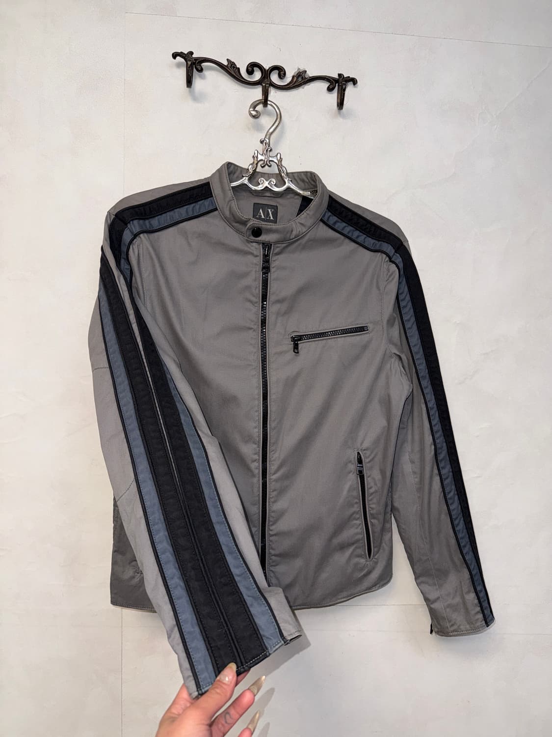 ArmaniExchange side line cotton biker jk 상품이미지2