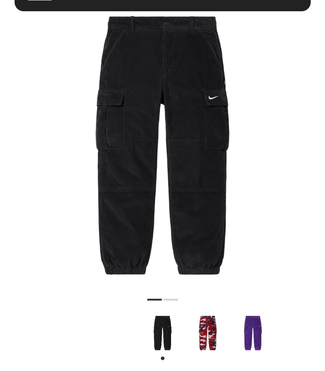 슈프림 나이키 코듀로이 카고 팬츠 상품이미지2