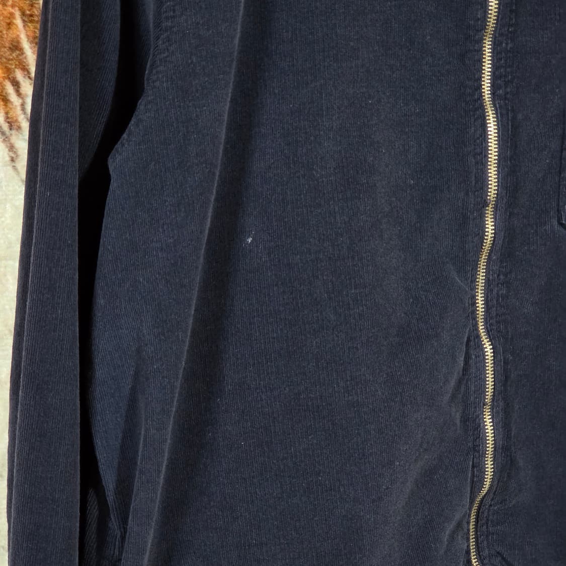 자라 코듀로이 퍼플 코튼 집업 상품이미지3