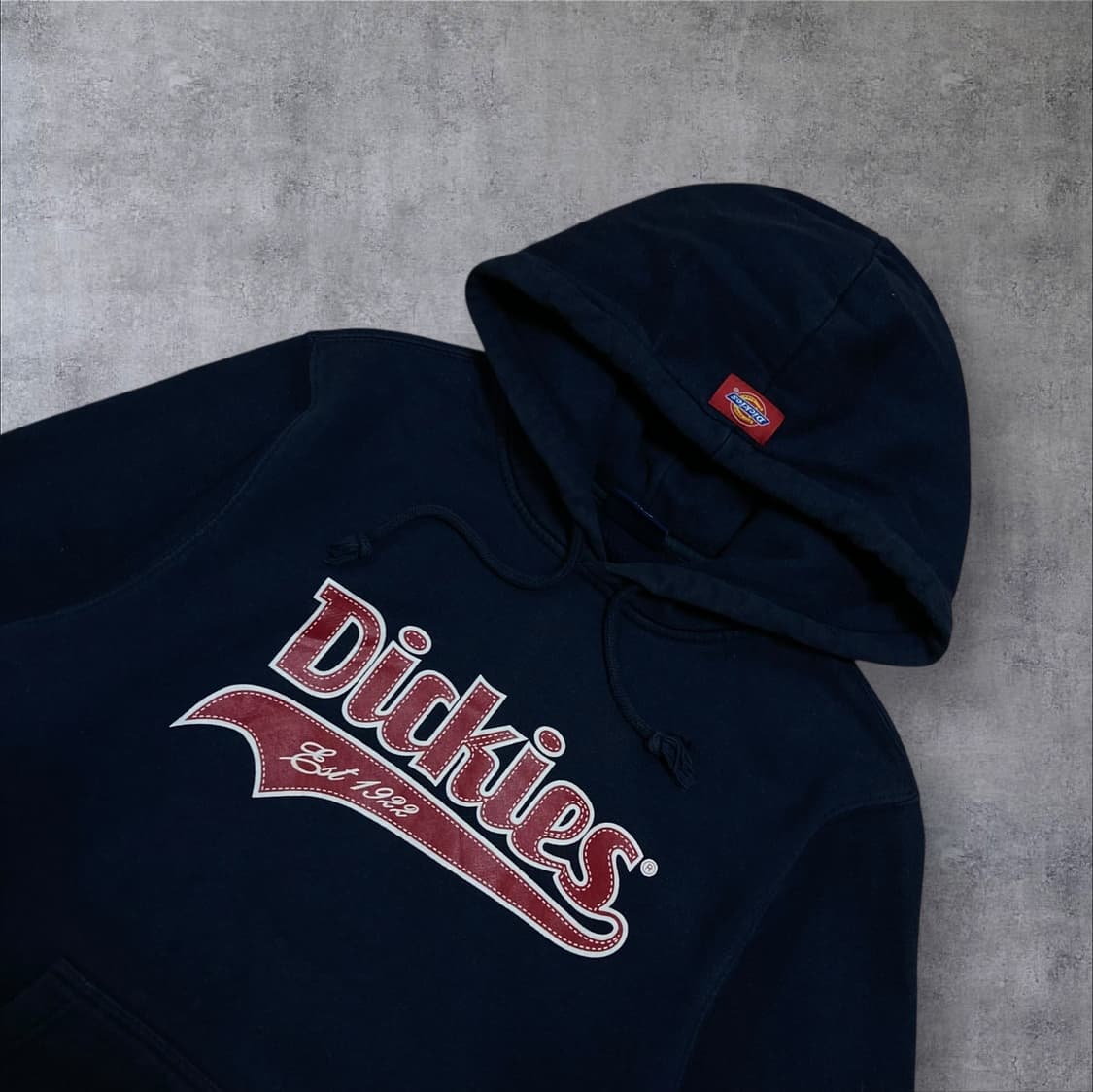 디키즈 스펠아웃 빅로고 네이비 후드티 상품이미지2