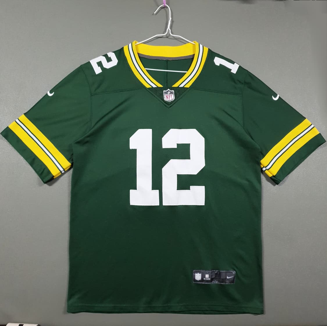 나이키 X NFL 그린베이 패커스 애런 로저스 반팔 럭비 져지 블록코어 상품이미지2