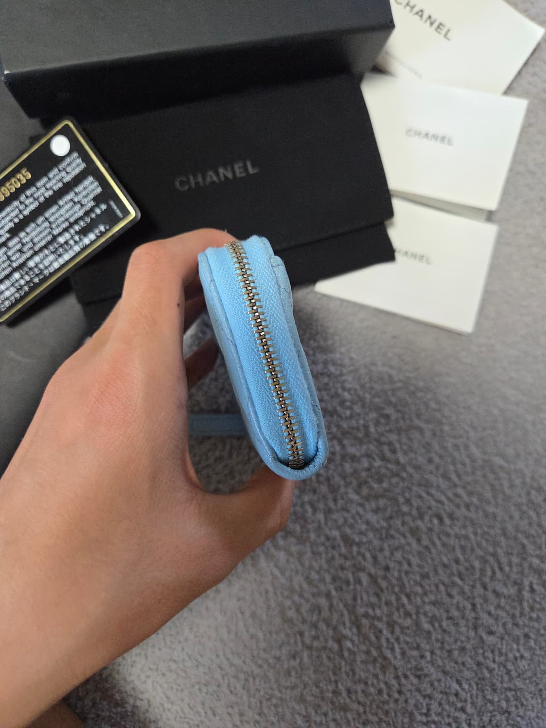 [정품/풀구성] 샤넬 CC 로고 클래식 캐비어 코인 카드지갑 상품이미지4