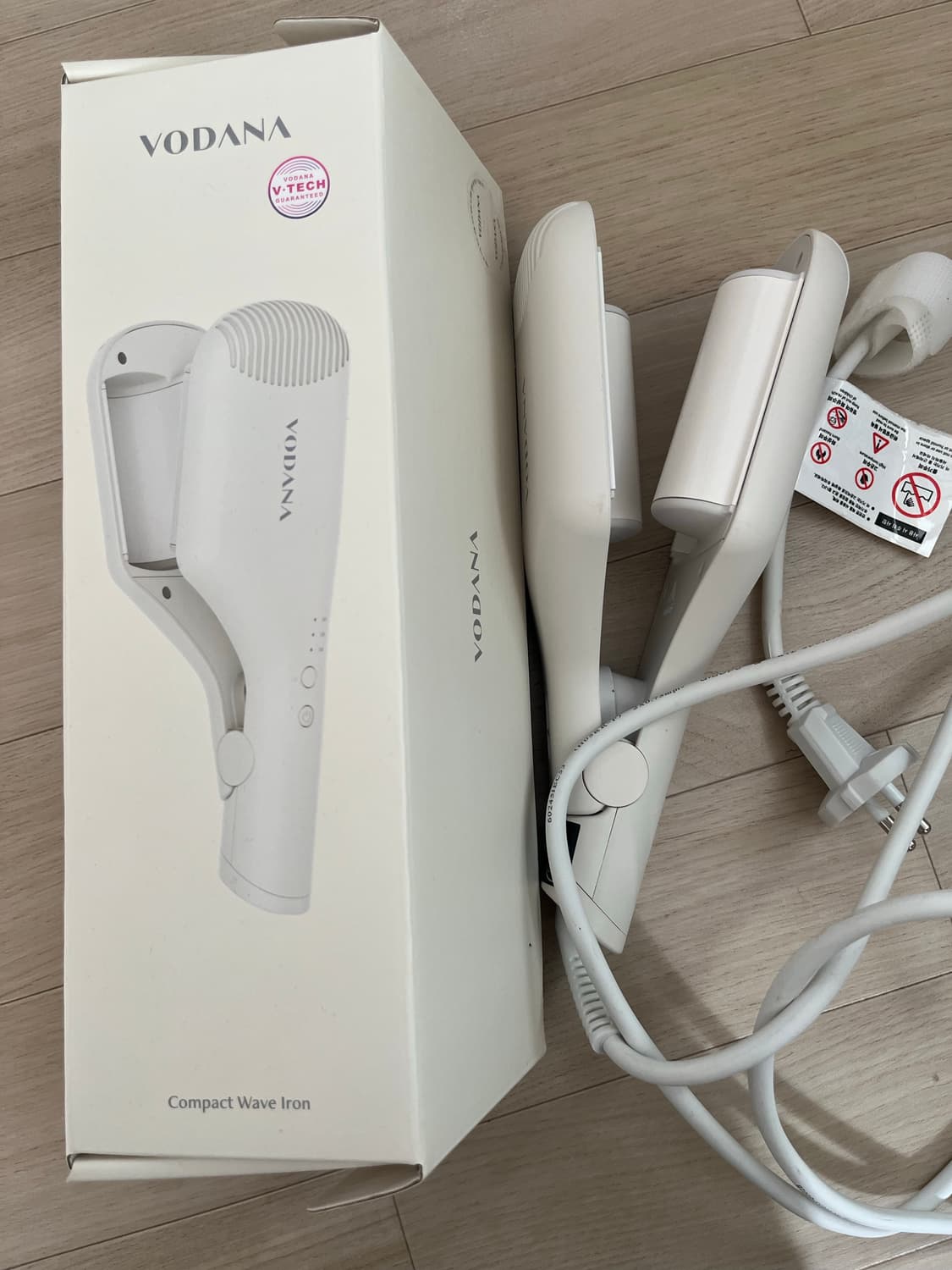 보다나 콤팩트 물결고데기 아이보리 38mm 상품이미지1