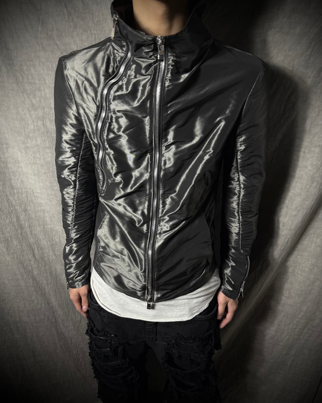 Incarnation Shiny Asymmetric Jacket 상품이미지2