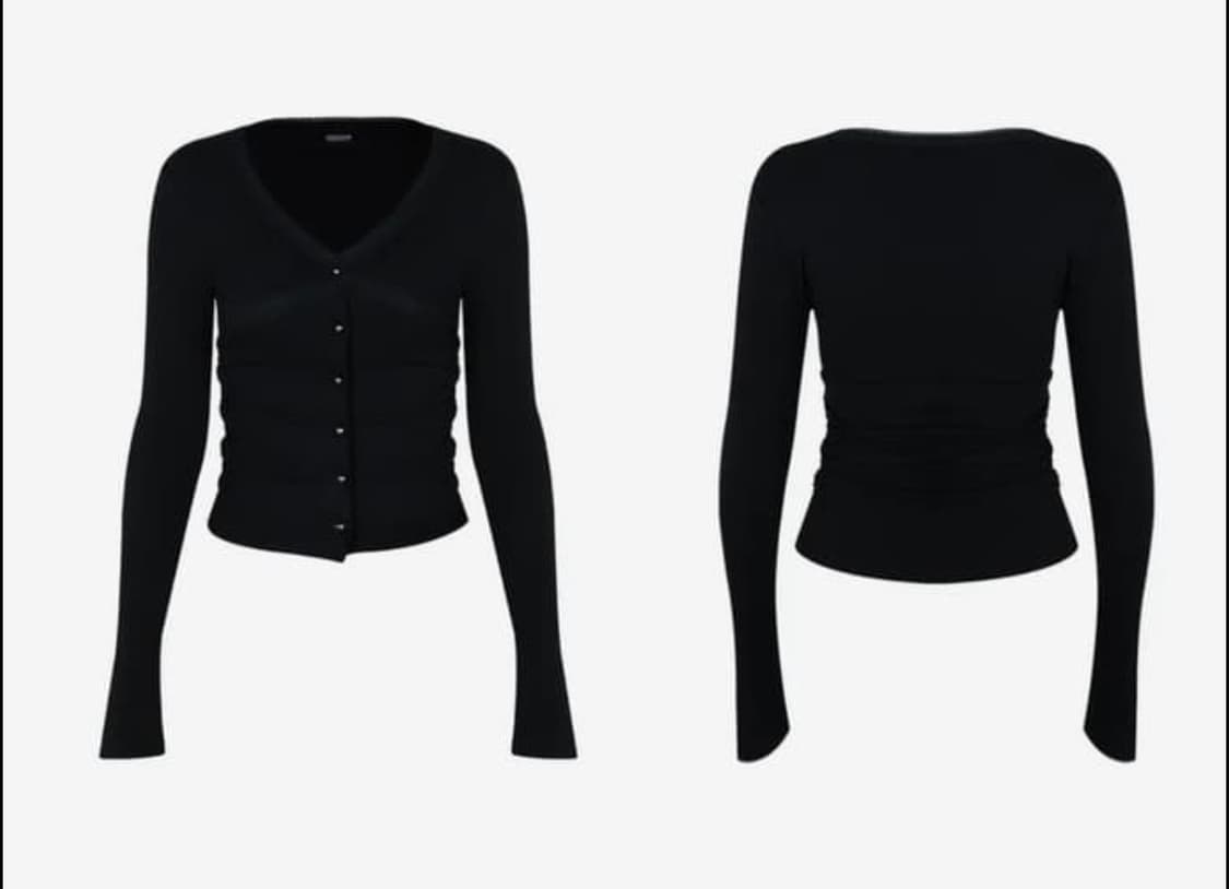 ODOR 오도어 로맨스 가디건 블랙 상품이미지1