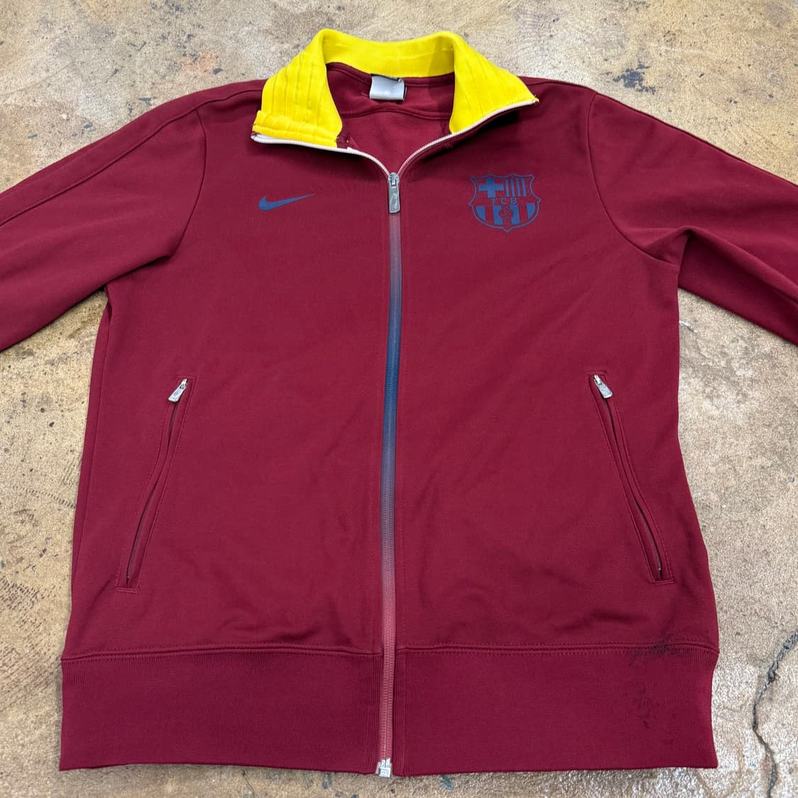 나이키 바르셀로나 버건디 옐로우 져지  상품이미지3