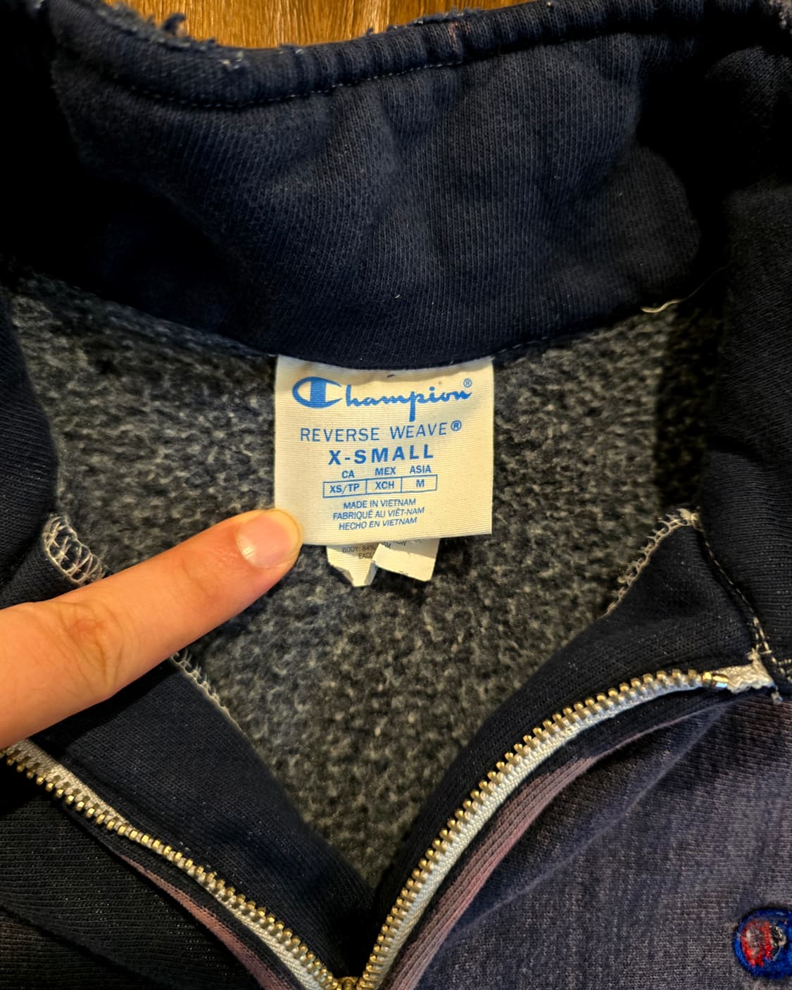 Champion Reverse Weave 커스텀 하프 집업 (챔피온) 상품이미지3