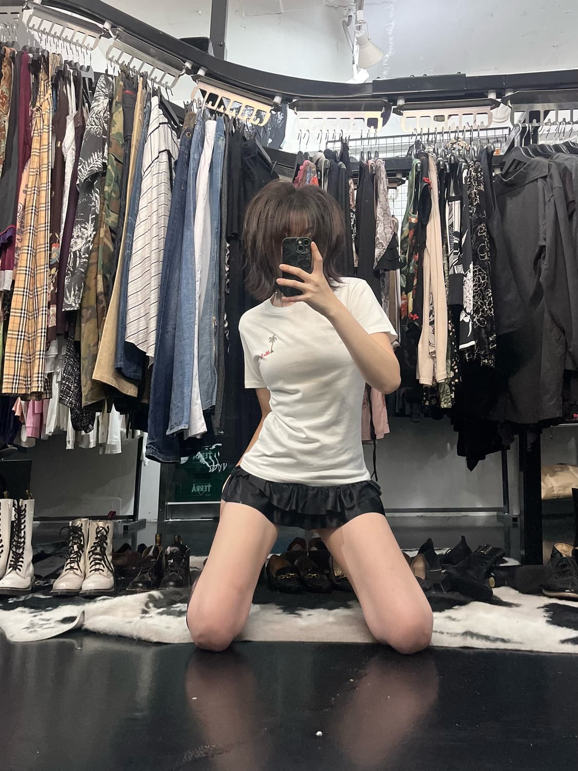하와이안 프린팅 슬림핏 반팔 상품이미지1