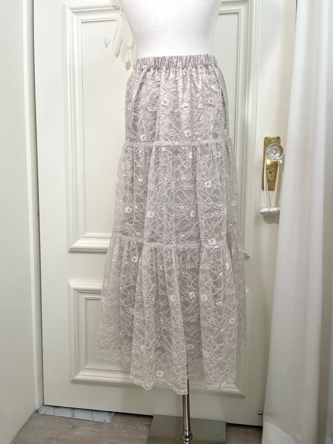 MAISON DE FLEUR lavender gray lace long 상품이미지4