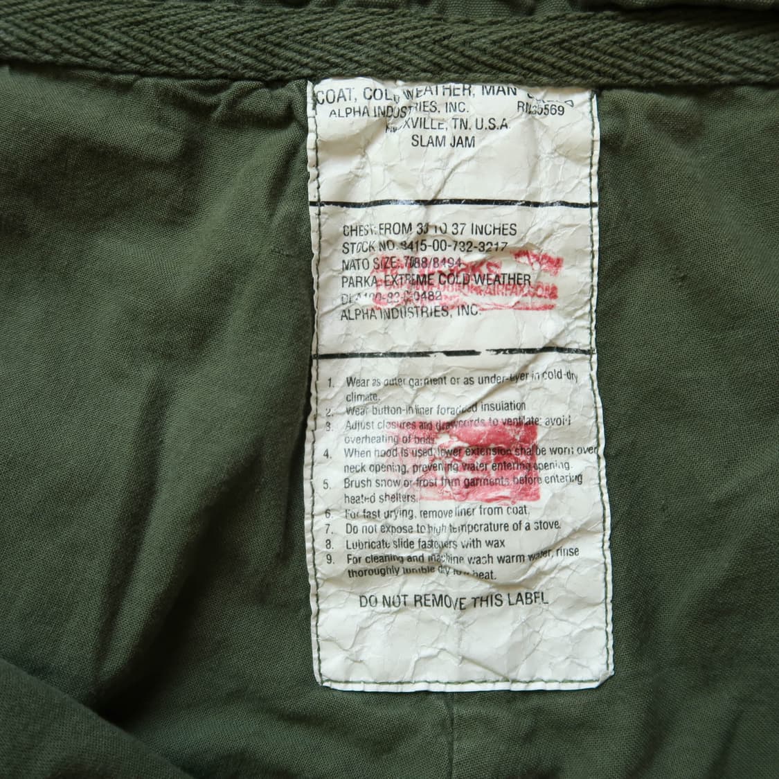 알파 인더스트리 x 424 x 슬램잼 m-65 팬츠 상품이미지7