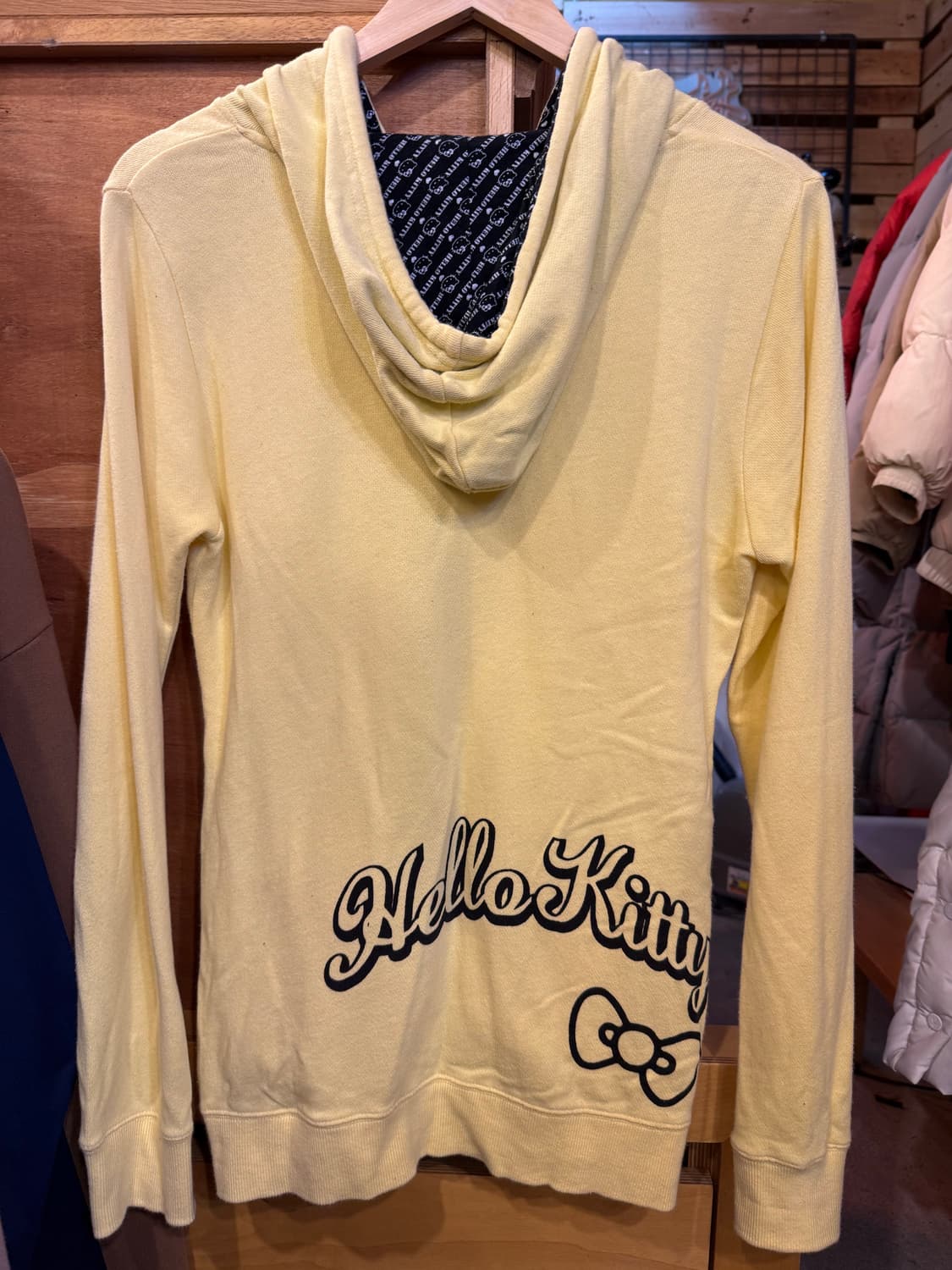 헬로키티 옐로우 후드집업 상품이미지3