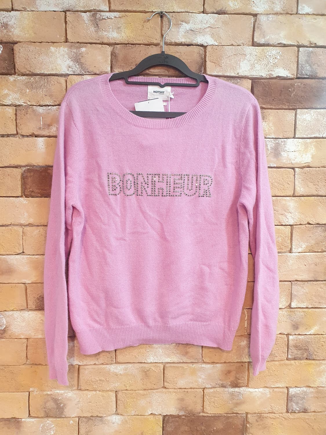 프랑스 NOTSHY 캐시미어 니트 S 핑크 (새상품) 상품이미지1