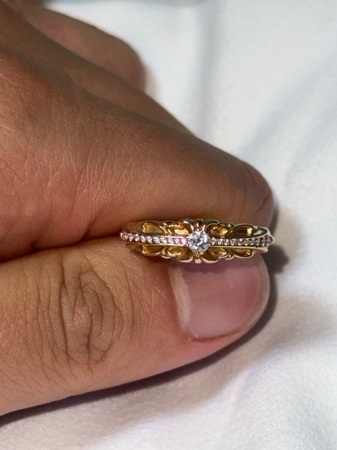 크롬하츠 22k 베이비플로랄 다이아 us6.5 오리지널 상품이미지2