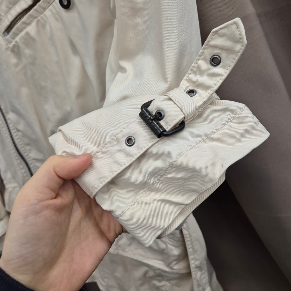 빈티지 디젤 비대칭 멀티 지퍼 밀리터리 바이커 자켓 L 상품이미지3