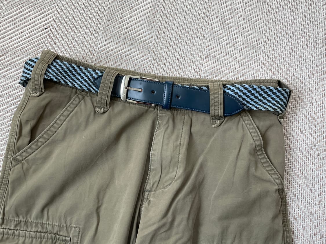 빈티지 골드파일 컬러 위빙 벨트 J03824 상품이미지1