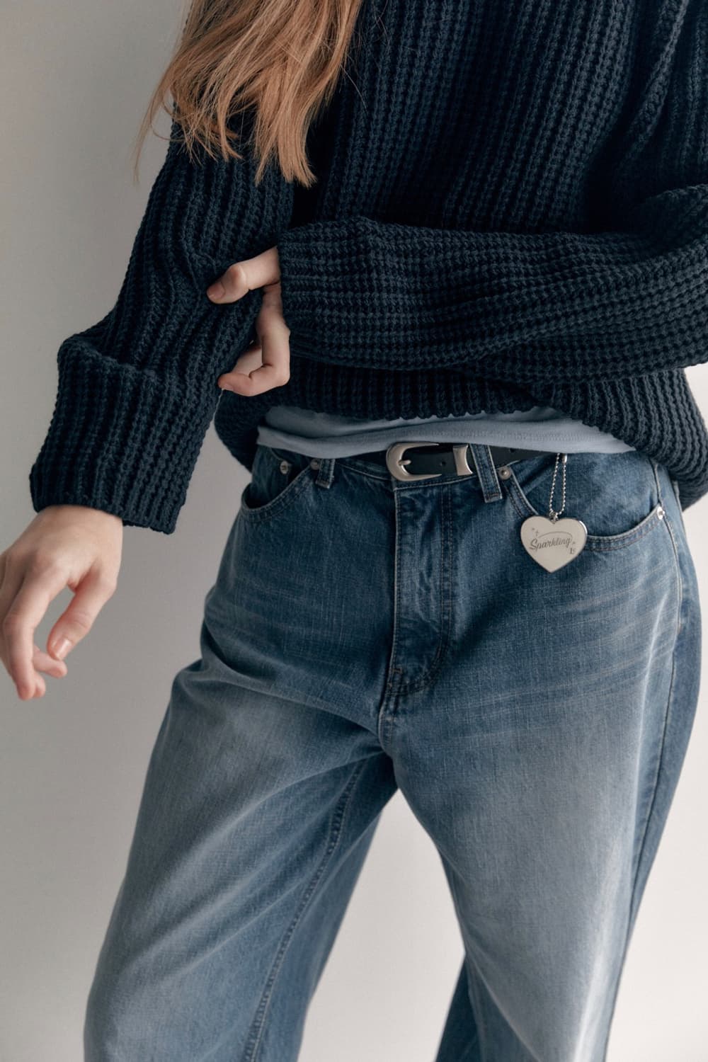 로우클래식 브이넥 니트 상품이미지4