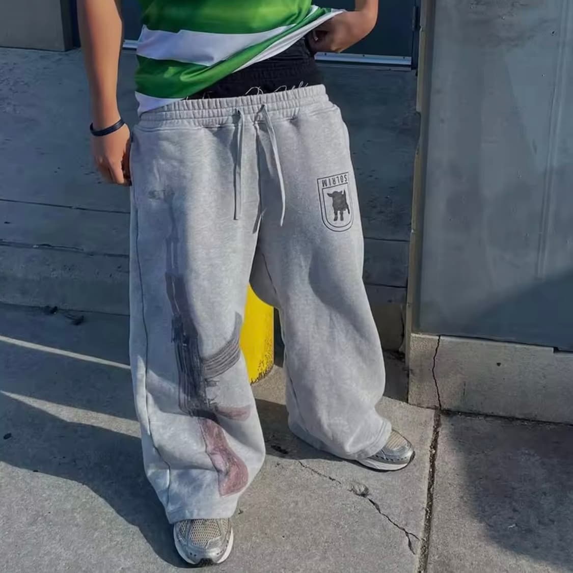 Sagging double waist wide pants 상품이미지7