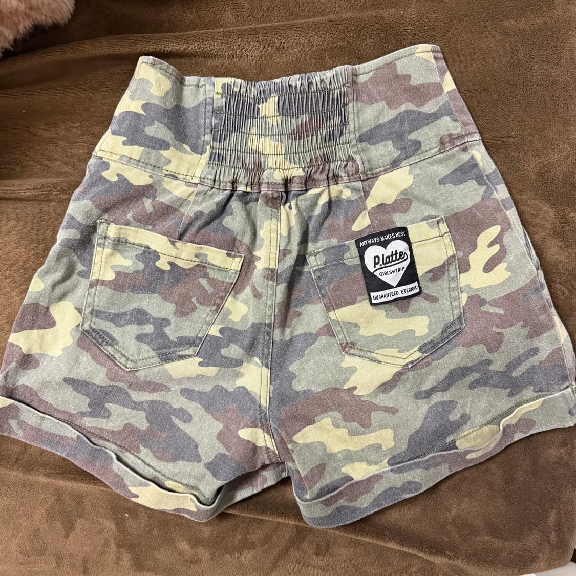 갸루 펑크 카모 패턴 쇼츠팬츠 상품이미지2