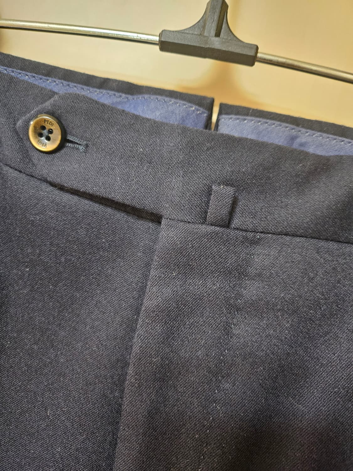 PT01 남성 슬림핏 스트레치 팬츠 네이비 54 상품이미지2