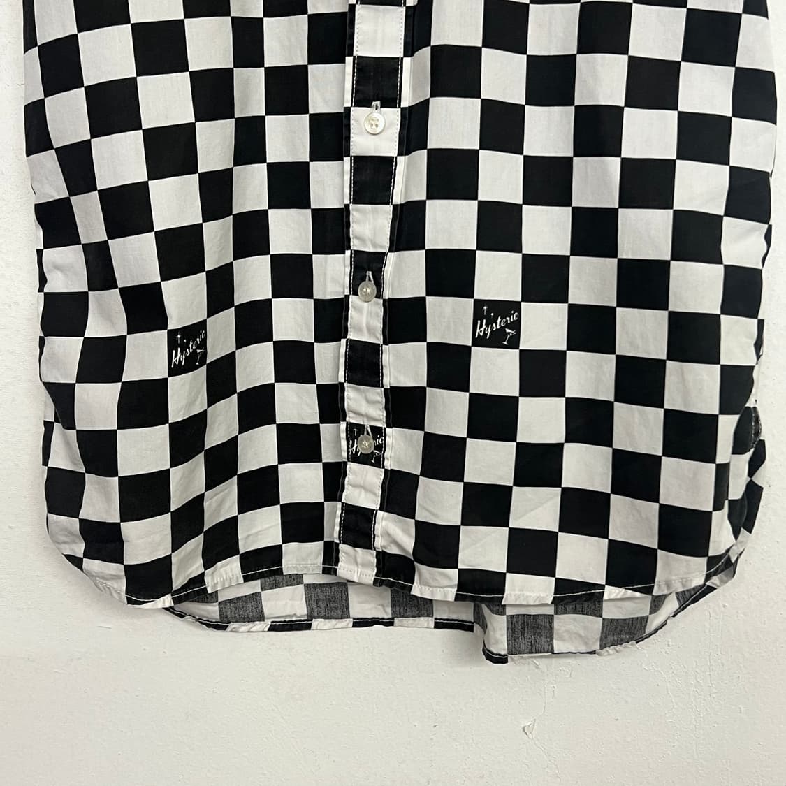 히스테릭글래머 체커보드 반팔 셔츠 상품이미지4