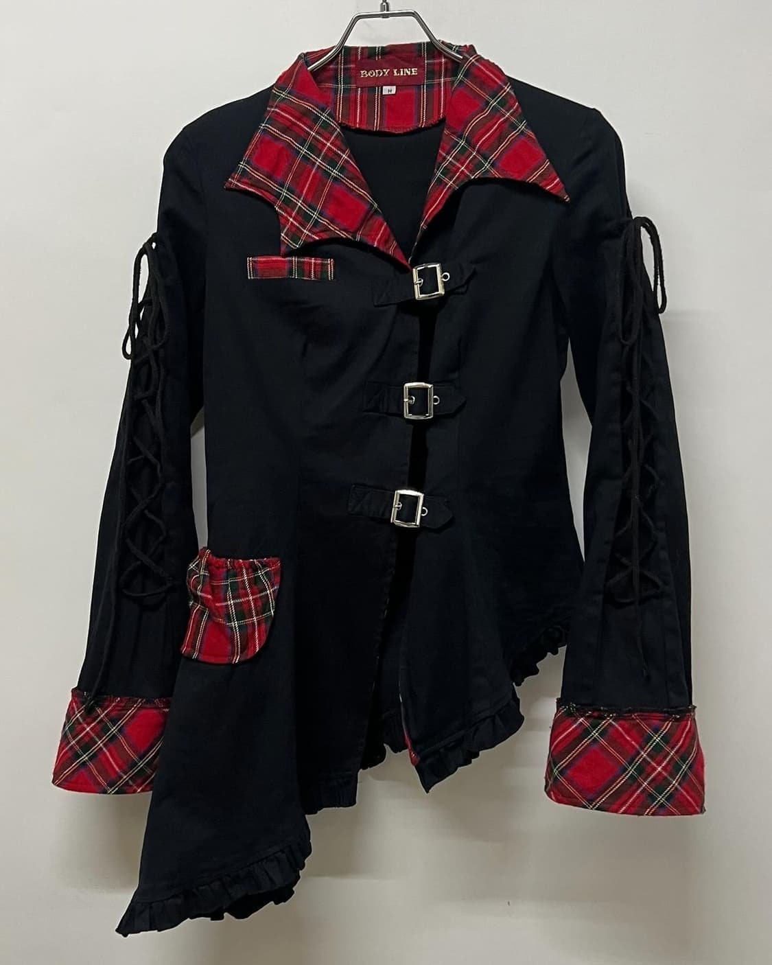 바디라인 타탄체크 재킷 펑크 상품이미지1