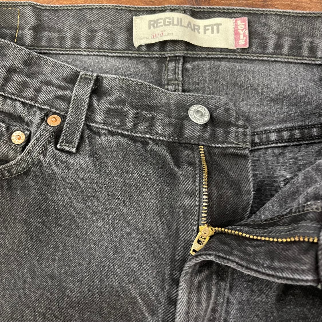 00's Levi's 505 블랙 w36l32 상품이미지4