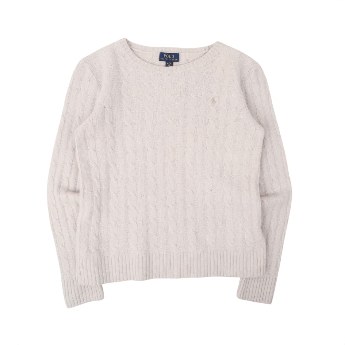 폴로 랄프로렌 크림 펄 케이블 니트 상품이미지1