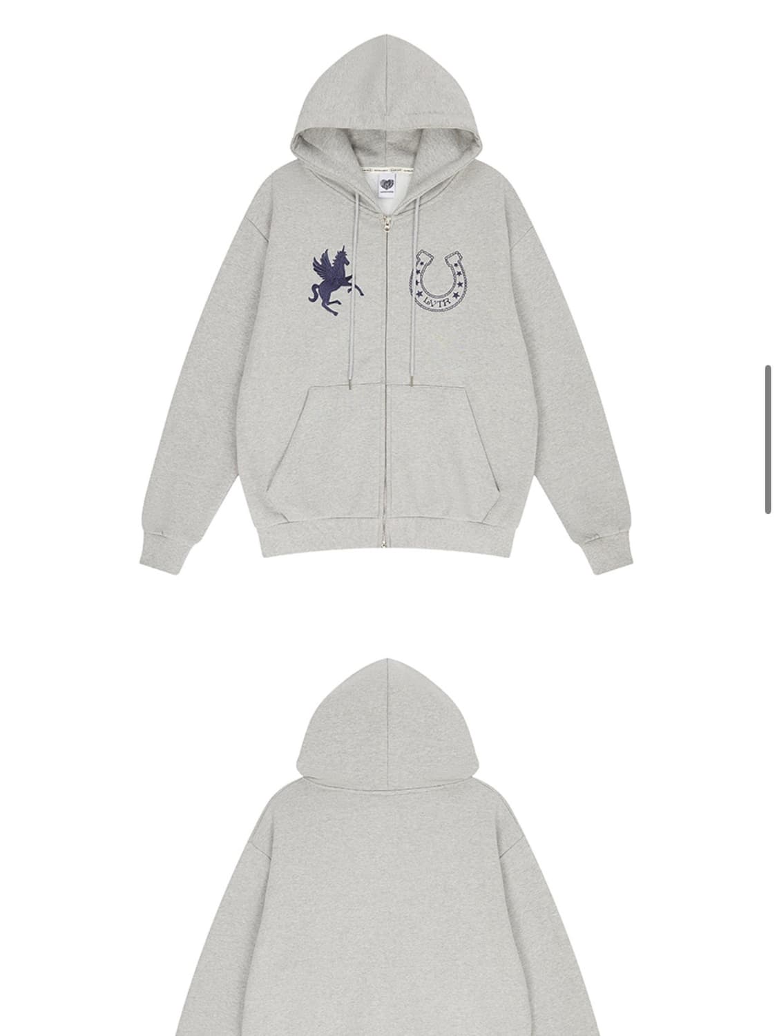 러브이즈트루 UNICORN 트레이닝 세트 그레이 상품이미지1