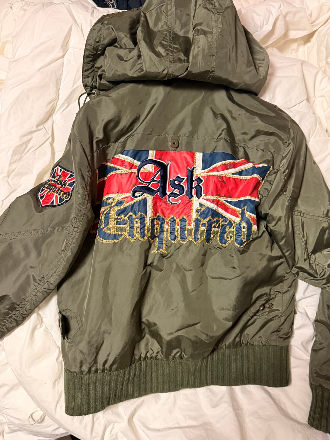 유니온잭 갸루 패딩 상품이미지1