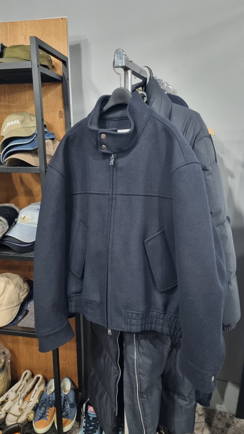 키뮤어 울 헤링턴 자켓 네이비 L사이즈(가슴단면61) 거의새거 상품이미지1