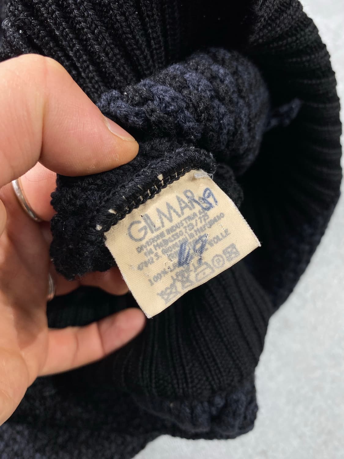 [M] 90s Iceberg 아이스버그 이태리메이드 터틀넥 울 니트 상품이미지7