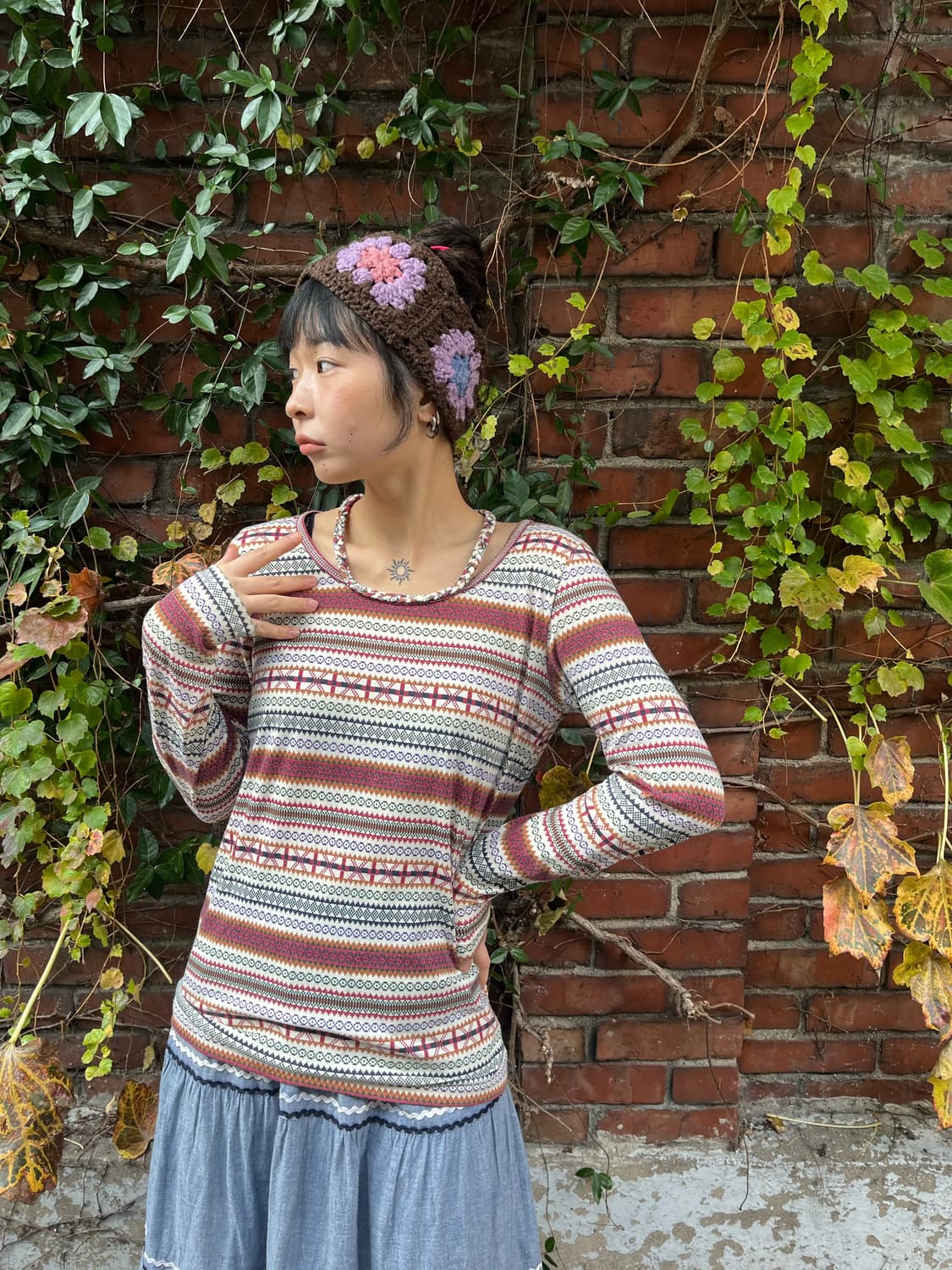 히피패턴 롱슬리브 상품이미지1