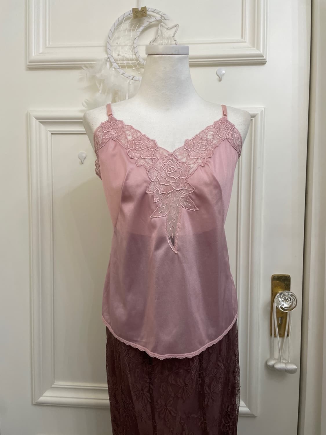 LEST ROSE lace trim velvet fairy hoodie- 상품이미지10