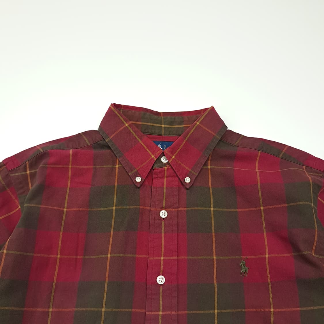 CK094 L 폴로 00s 버튼다운 클래식 체크 셔츠 남방 상품이미지2