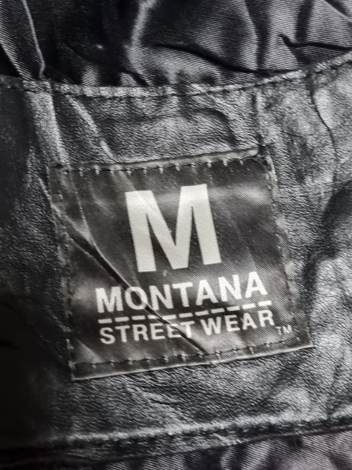 몬타나 스트릿웨어 흑백적 3컬러 독수리 불무늬 가죽자켓 상품이미지9