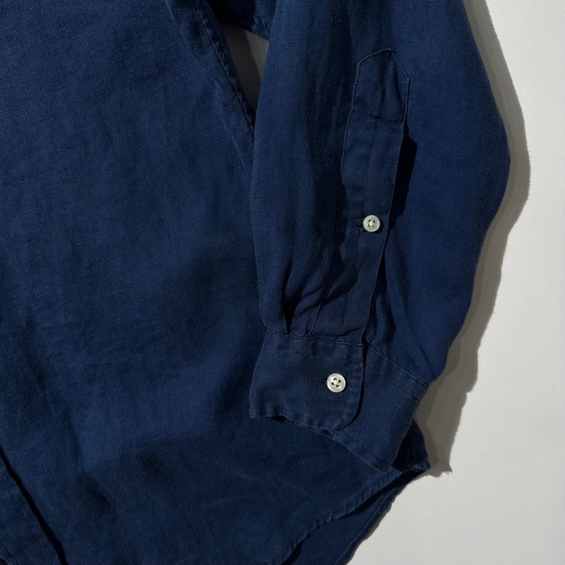 폴로 랄프로렌 오션 워시 린넨 셔츠 네이비 상품이미지5