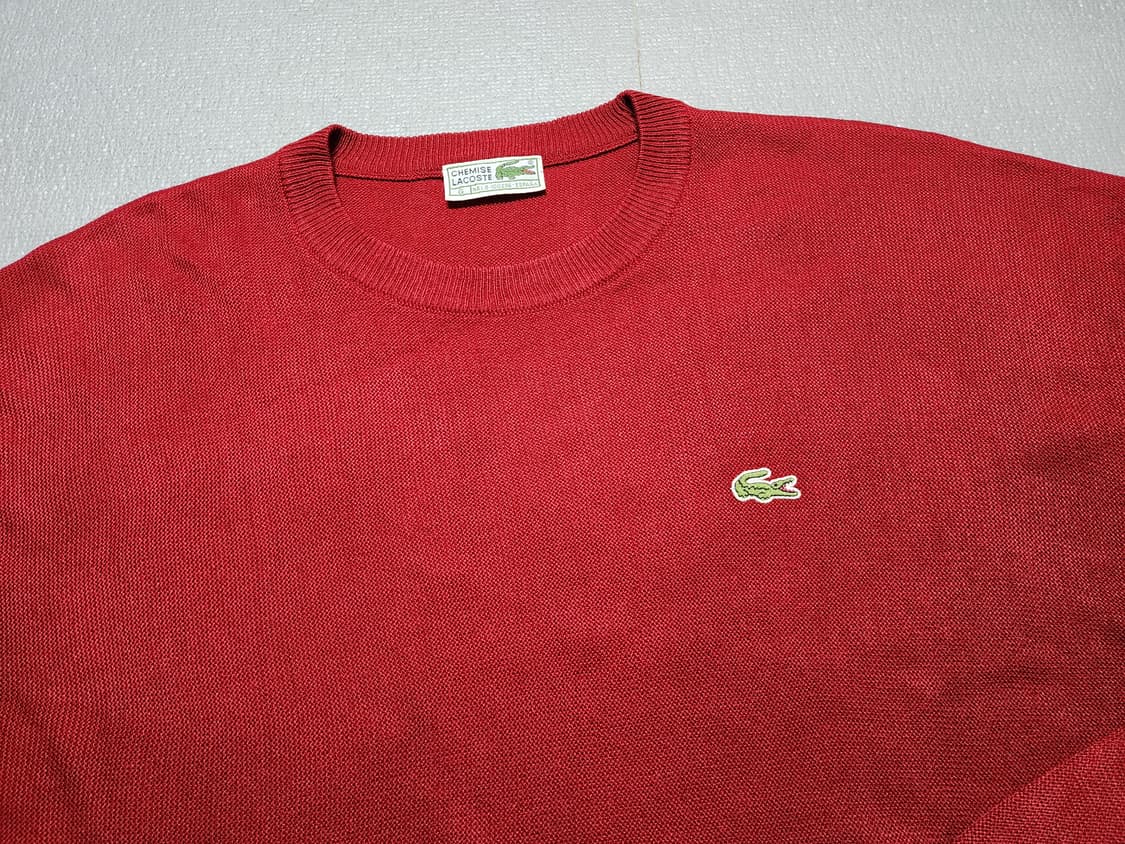 90's 빈티지 라코스테 니트 스웨터 오버핏 상품이미지2