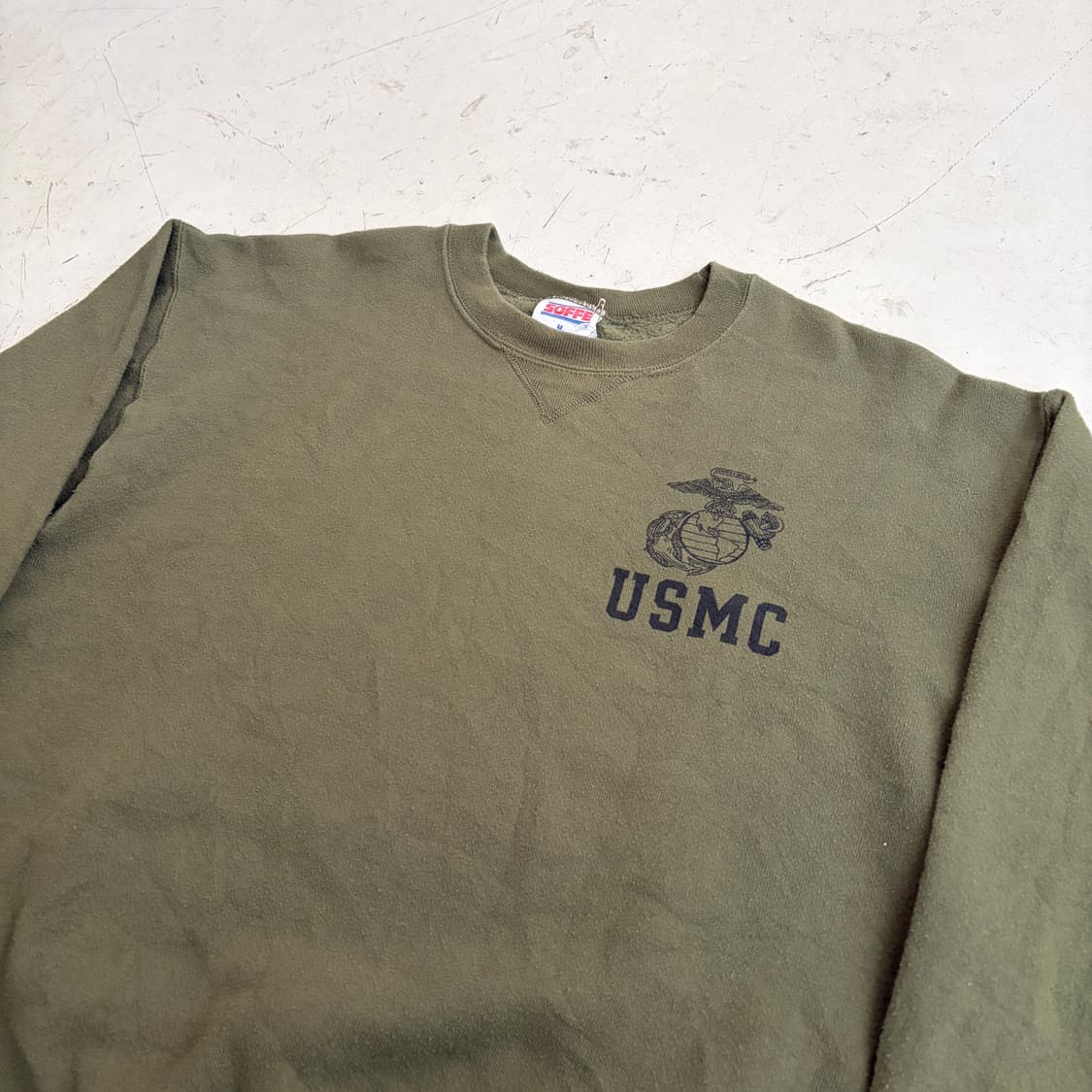 USMC SOFFE 미해병 빈티지 스웻셔츠 M 상품이미지4