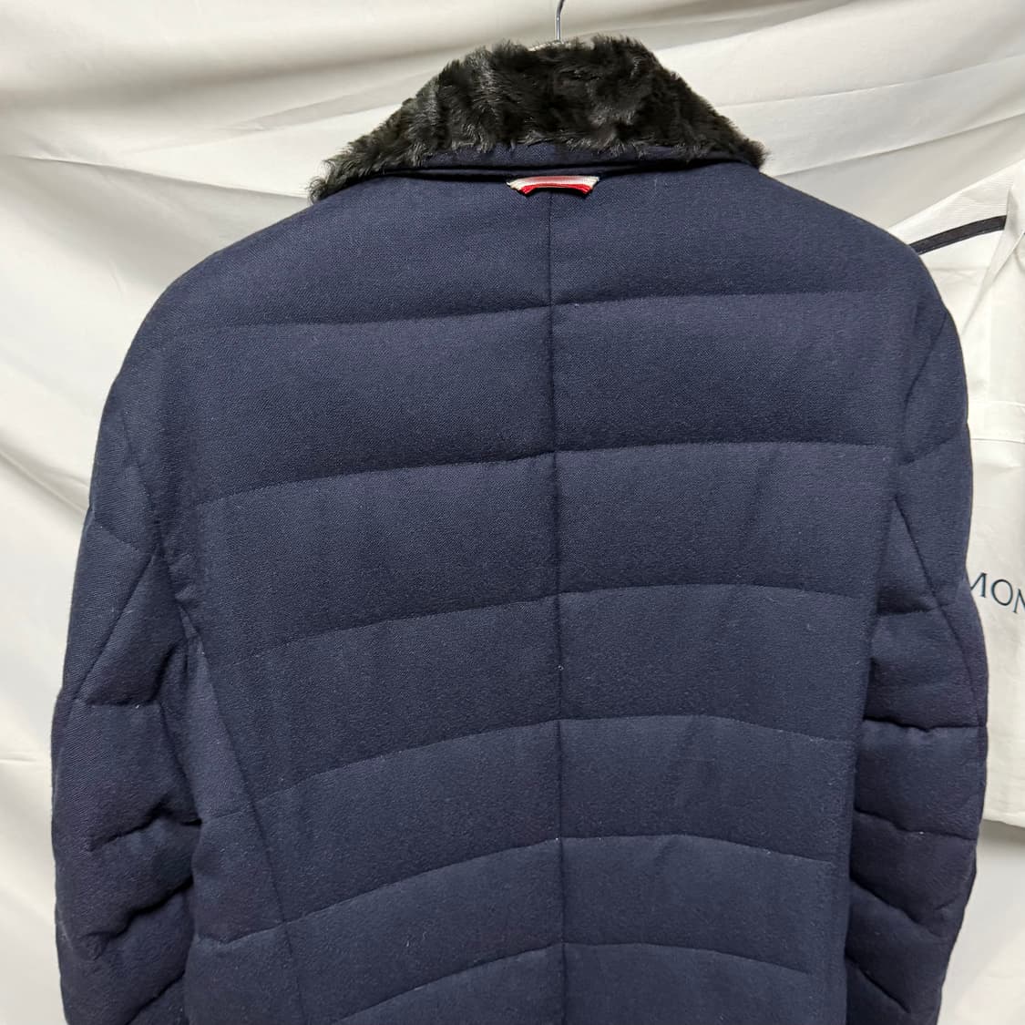 [S+급/3] 몽클레어 감마블루 체스터 패딩 코트 네이비 상품이미지6