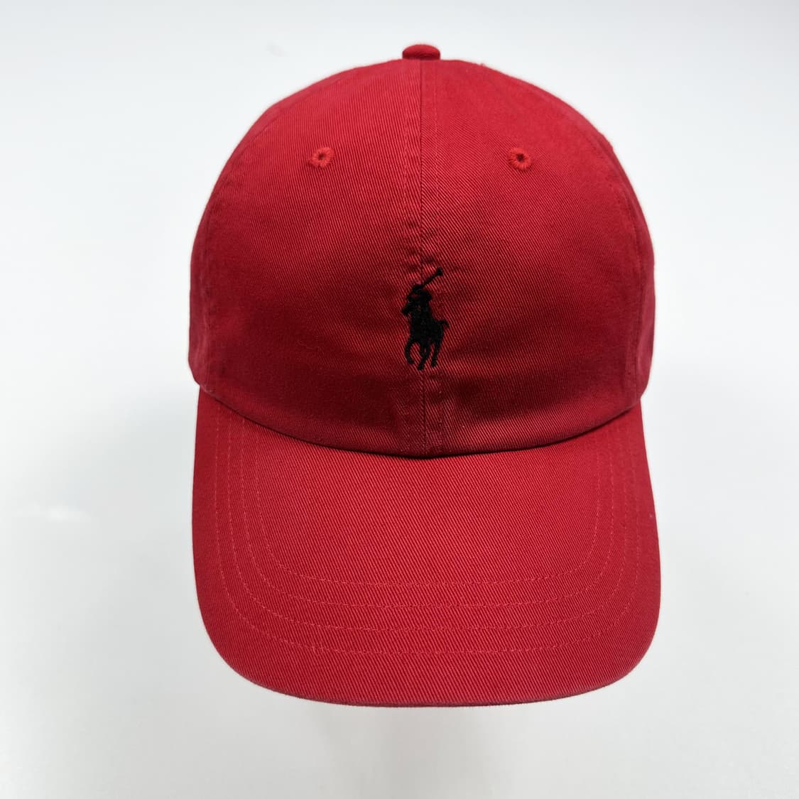 폴로 랄프로렌 포니 레드 볼캡 모자 상품이미지2