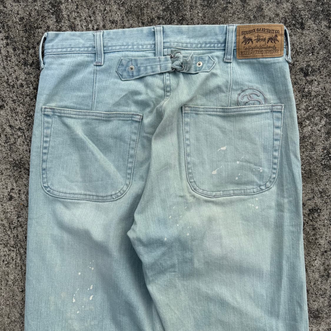 [31] Stussy 스투시 신치백 배기핏 데님 팬츠 상품이미지4