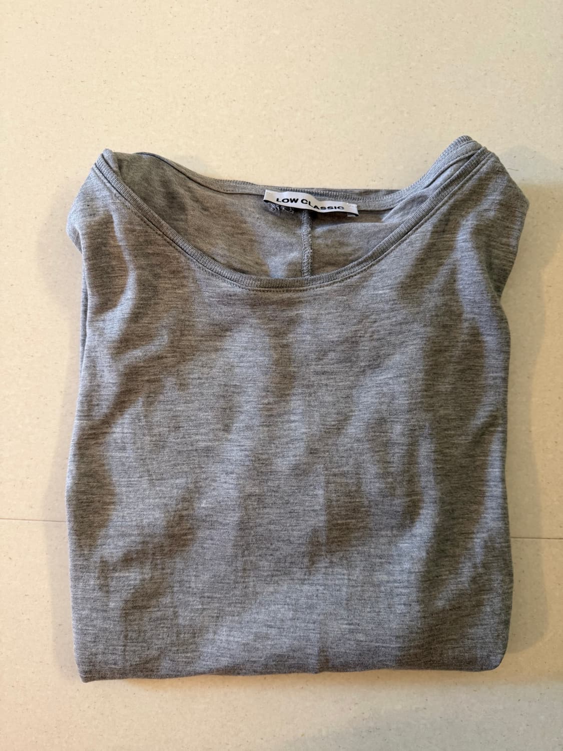 로우클래식 SHEER LONG SLEEVE T-SHIRT_MELANGE  상품이미지4