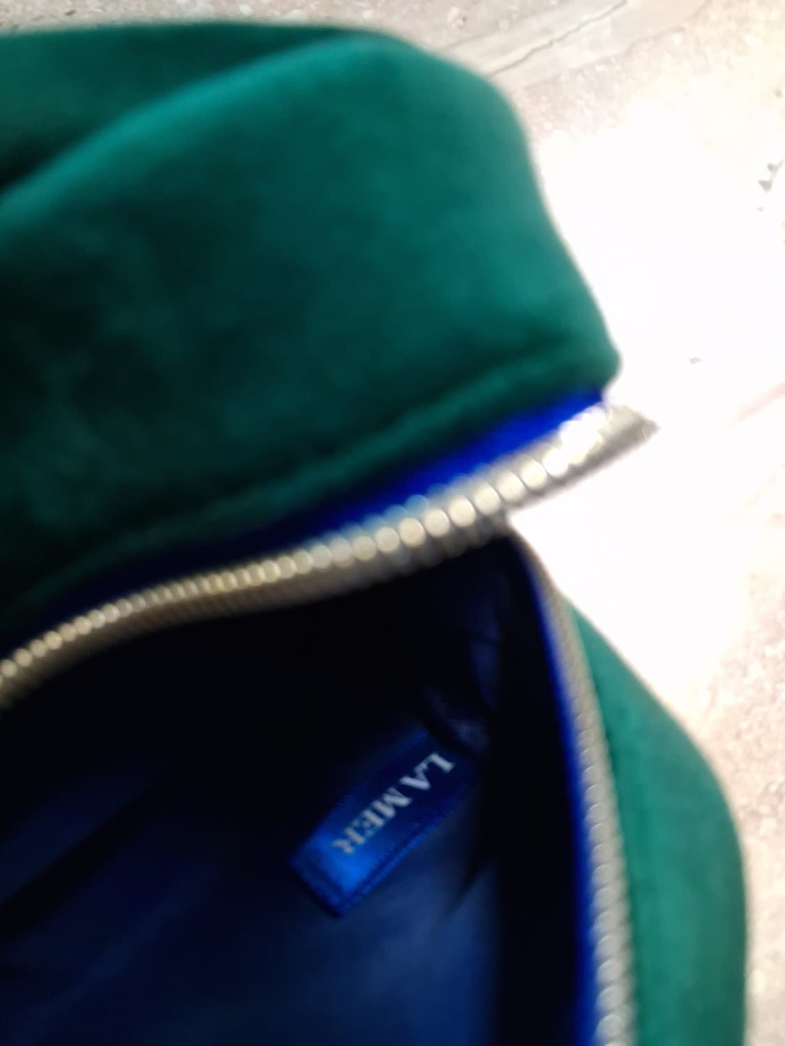 라메르 LA MER 그린 벨벳 손잡이 미니 파우치 (새제품) 상품이미지10