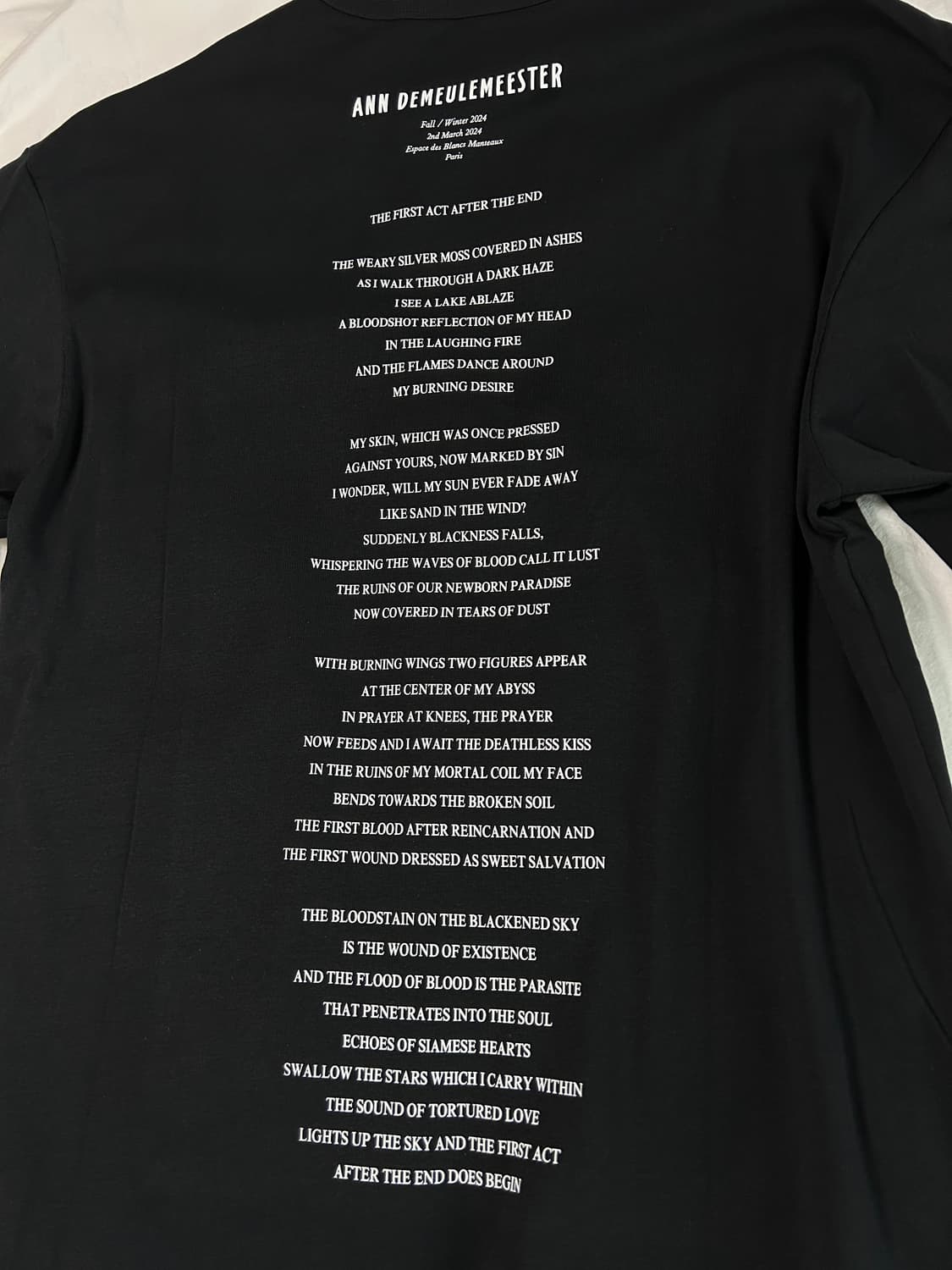 앤드뮐미스터 poem 티셔츠 상품이미지3