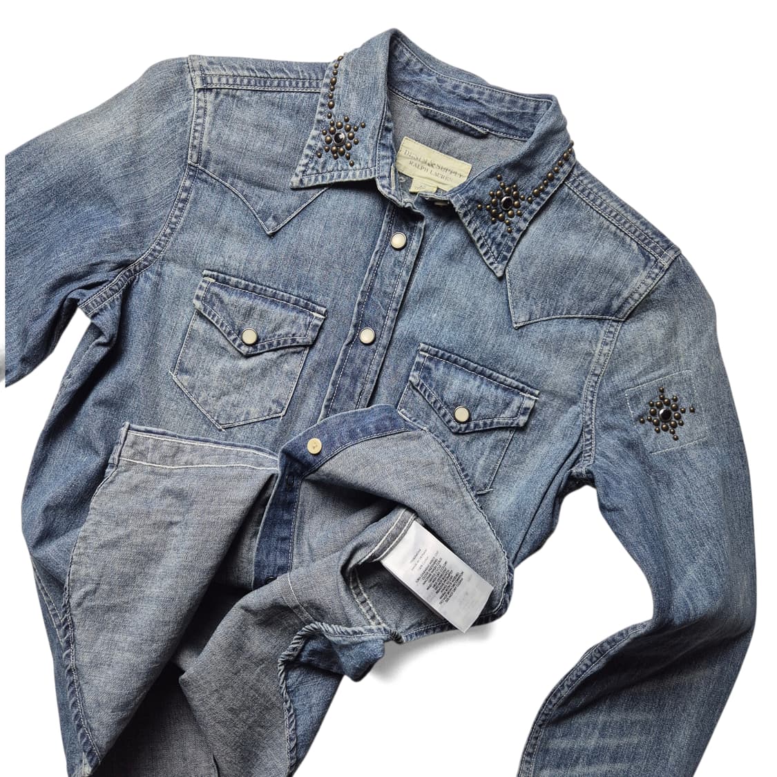 [XS] 폴로 데님앤서플라이 웨스턴 데님셔츠 상품이미지8