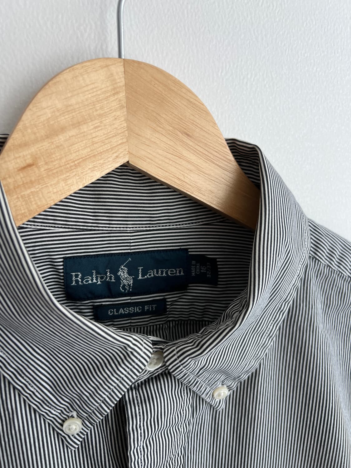 폴로 랄프로렌 블랙 스트라이프 셔츠 100-105 상품이미지3