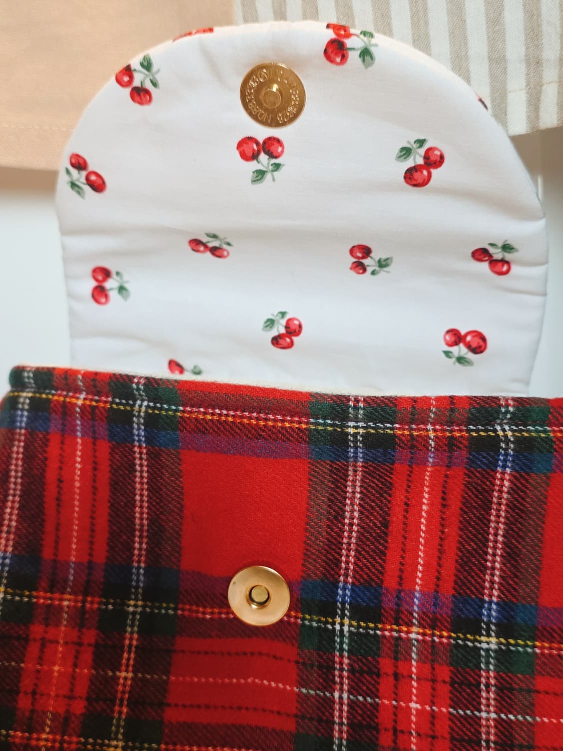 핸드메이드 체리 파우치 상품이미지5