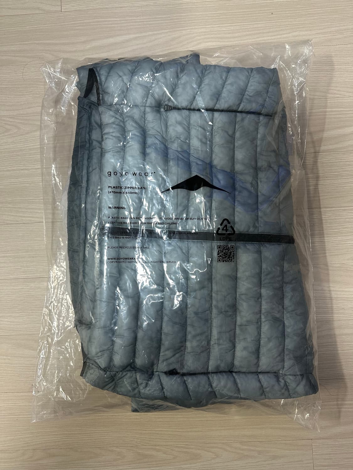 [m]고요웨어 ul 그래핀 인슐레이션 경량패딩 블루그레이 새상품 상품이미지2