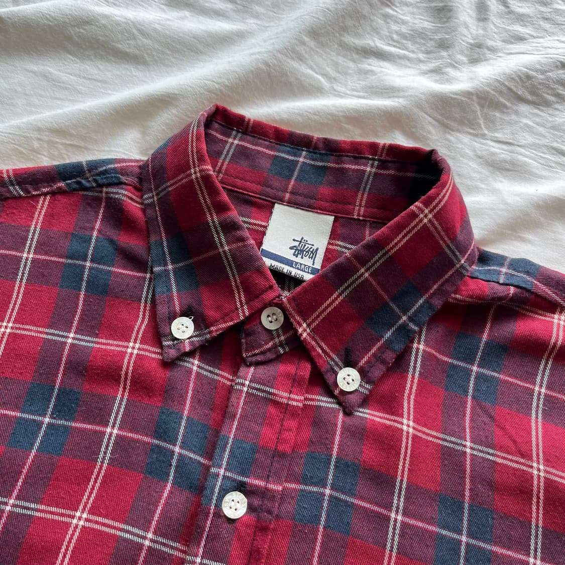 00s 올드 스투시 USA MADE 체크 셔츠 상품이미지3